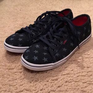 Women’s denim star print Vans sneakers